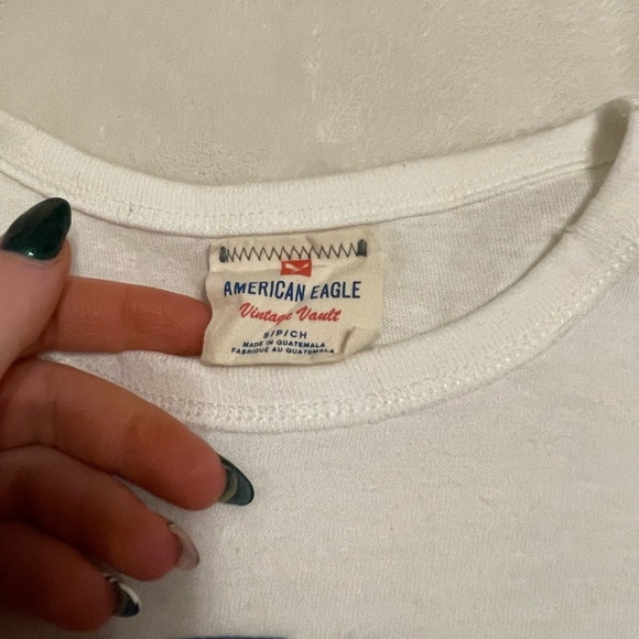 American Eagle White Tee Shirt - Picture 2 of 3